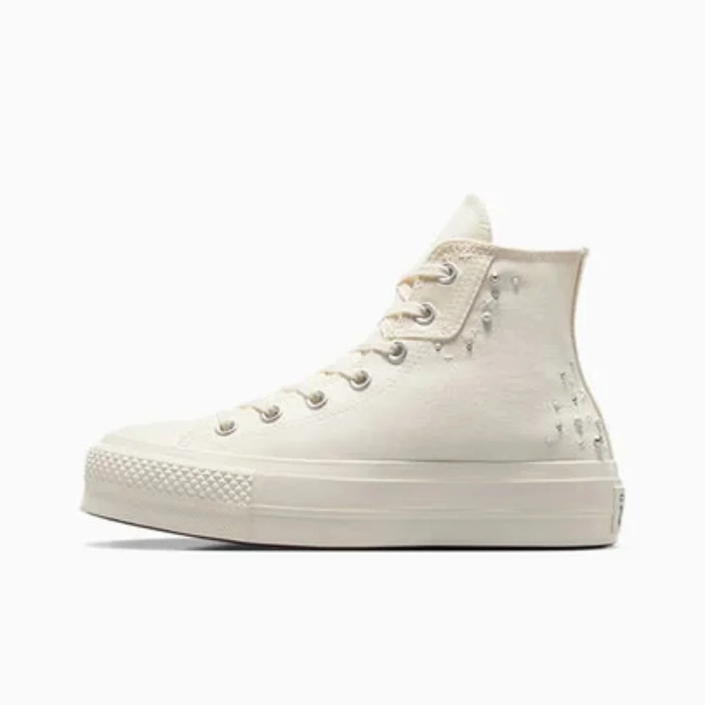 NWT Chuck Taylor All Star Lift Platform Pearls & Studs - Picture 9 of 16